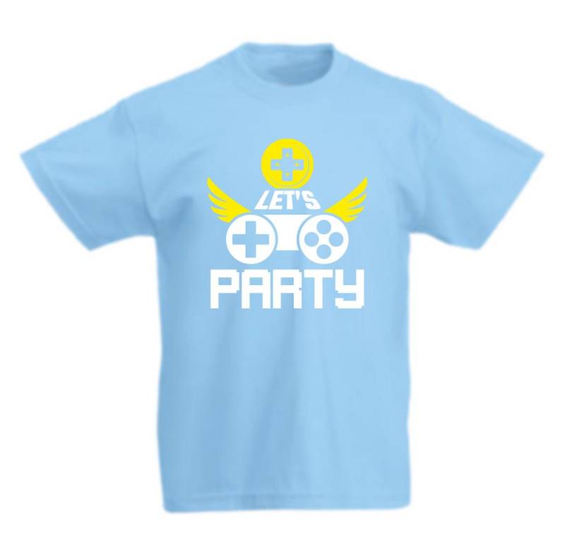 G-graphics T-Shirt Let´s Game Party Kinder T-Shirt mit coolem Frontprint für Gamer*innen von G-graphics