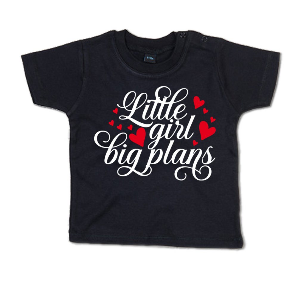 G-graphics T-Shirt Little Girl – big plans Baby T-Shirt, mit Spruch / Sprüche / Print / Aufdruck von G-graphics