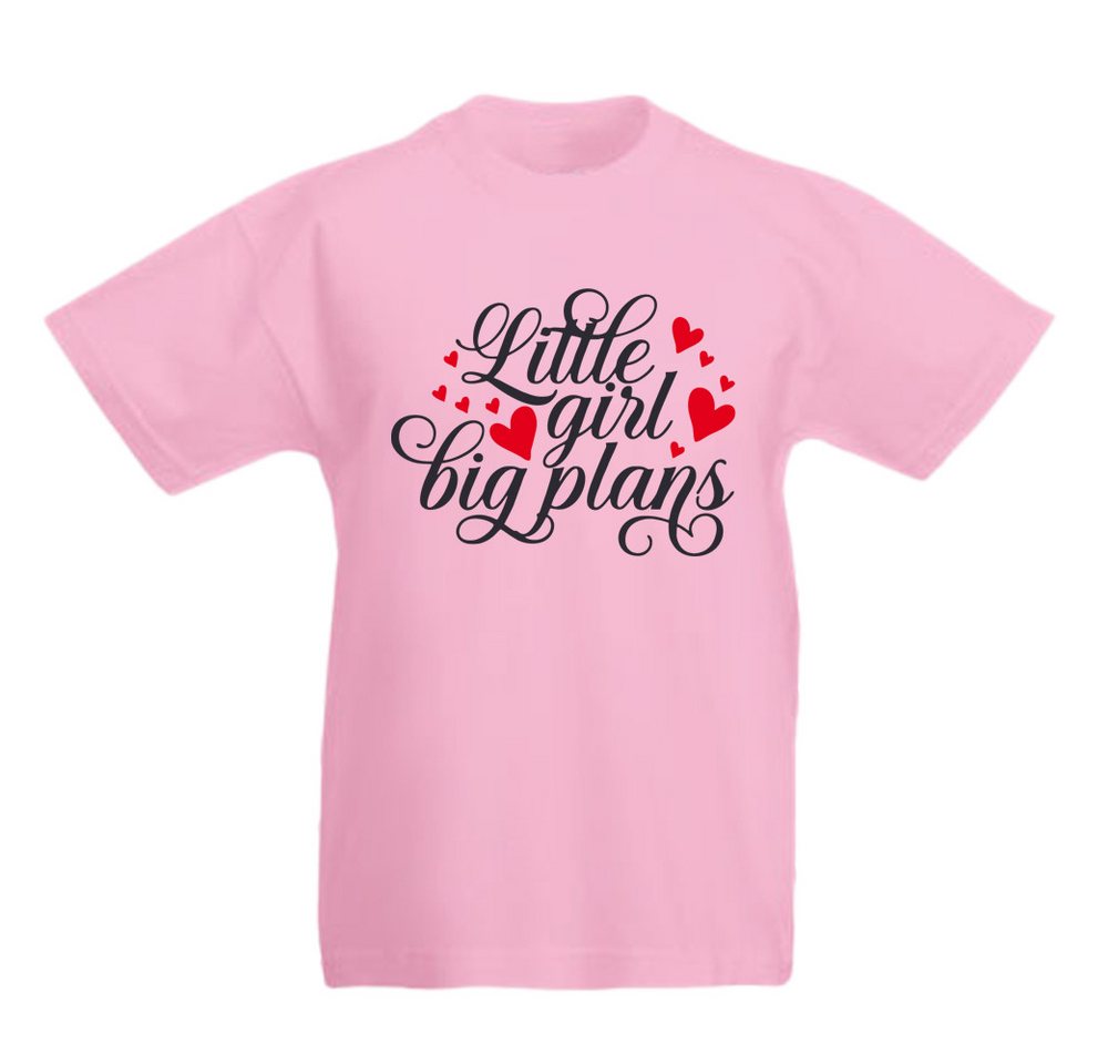 G-graphics T-Shirt Little girl, Big plans Kinder T-Shirt, mit Spruch / Sprüche / Print / Aufdruck von G-graphics