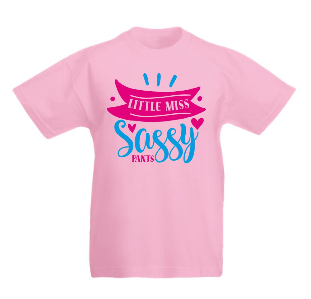G-graphics T-Shirt Little miss sassy pants Kinder T-Shirt mit coolem Spruch als Frontprint von G-graphics