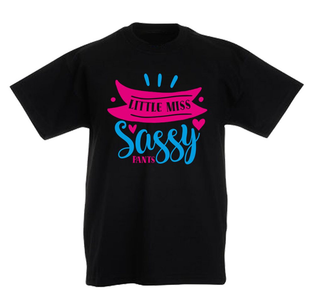G-graphics T-Shirt Little miss sassy pants Kinder T-Shirt mit coolem Spruch als Frontprint von G-graphics