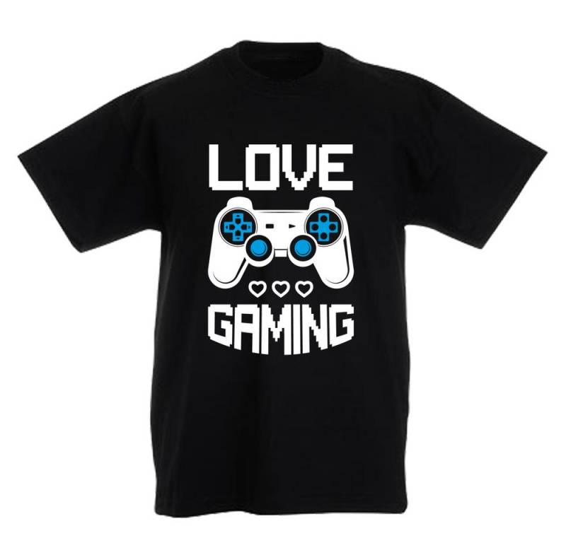 G-graphics T-Shirt Love Gaming Kinder T-Shirt mit coolem Frontprint für Gamer*innen von G-graphics