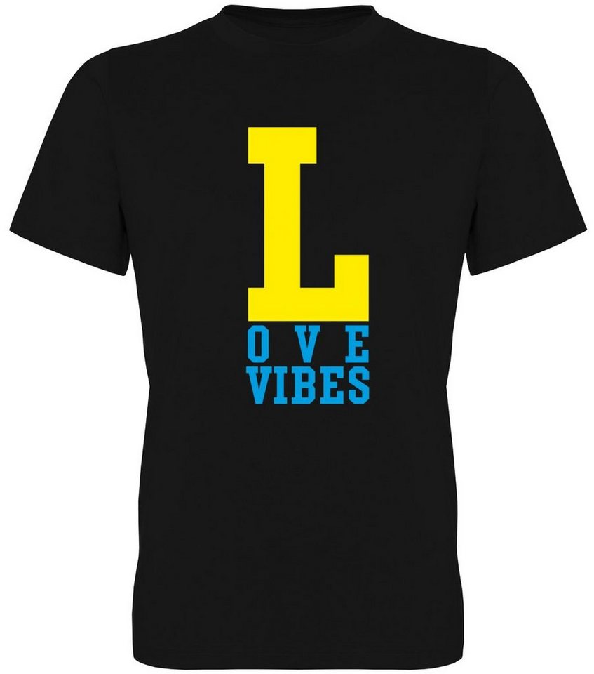 G-graphics T-Shirt Love Vibes Herren T-Shirt, mit trendigem Frontprint, Aufdruck auf der Vorderseite, Spruch/Sprüche/Print/Motiv, für jung & alt von G-graphics