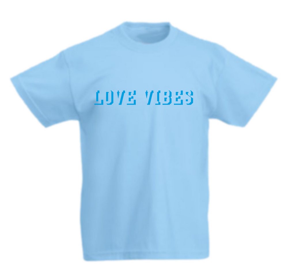 G-graphics T-Shirt Love Vibes Kinder T-Shirt mit coolem Spruch als Frontprint von G-graphics
