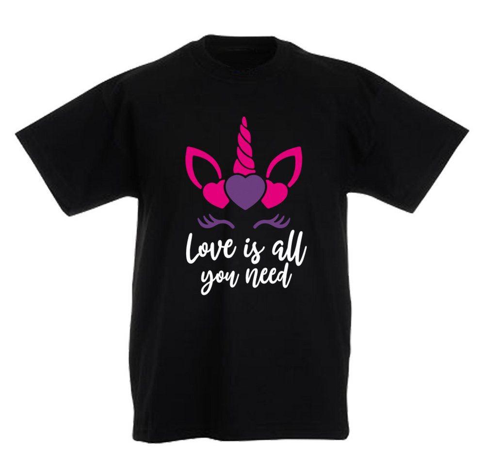 G-graphics T-Shirt Love is all you need Kinder T-Shirt, mit Spruch / Sprüche / Print / Aufdruck von G-graphics