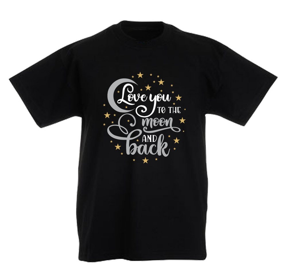G-graphics T-Shirt Love you to the moon and back Kinder T-Shirt mit schönem Print zum Valentinstag von G-graphics