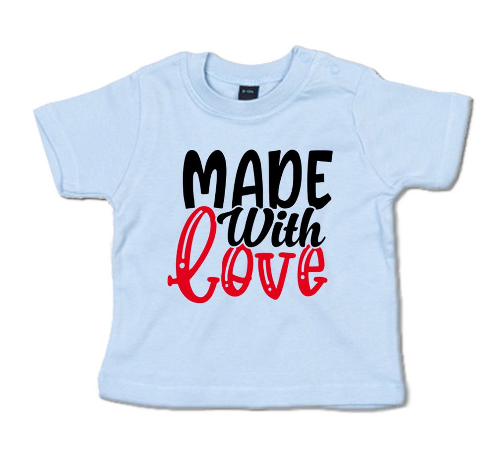 G-graphics T-Shirt Made with love Baby T-Shirt, mit Spruch / Sprüche / Print / Aufdruck von G-graphics