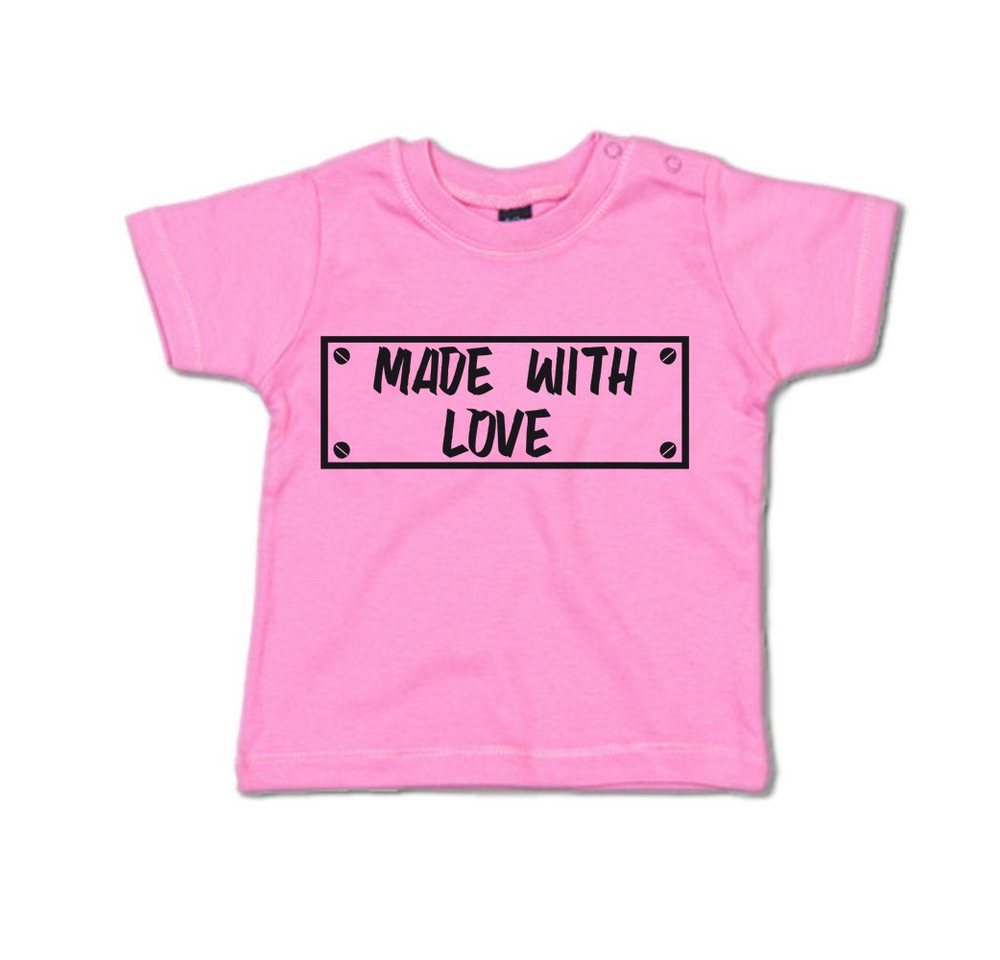 G-graphics T-Shirt Made with love mit Spruch / Sprüche / Print / Aufdruck, Baby T-Shirt von G-graphics