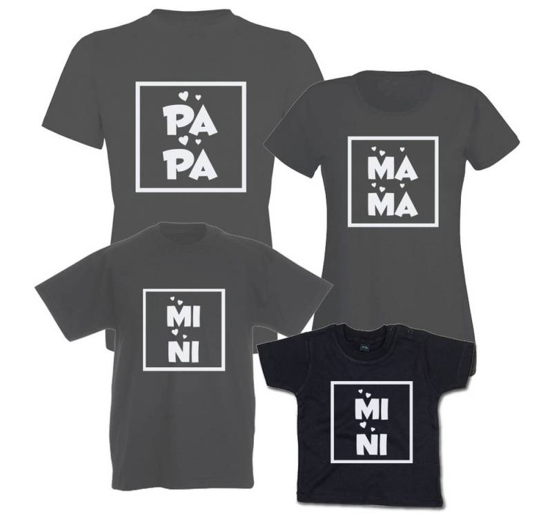 G-graphics T-Shirt Mama, Papa & Mini (Familienset, Einzelteile zum selbst zusammenstellen) Kinder- & Erwachsenen-T-Shirt-Set mit Frontprint von G-graphics
