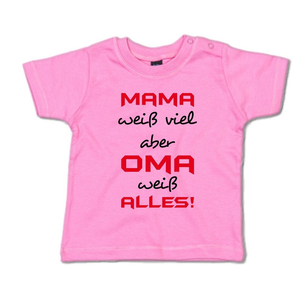 G-graphics T-Shirt Mama weiß viel, aber Oma weiß alles! Baby T-Shirt, mit Spruch / Sprüche / Print / Aufdruck von G-graphics