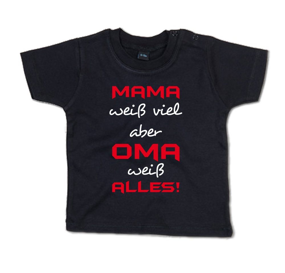 G-graphics T-Shirt Mama weiß viel, aber Oma weiß alles! Baby T-Shirt, mit Spruch / Sprüche / Print / Aufdruck von G-graphics