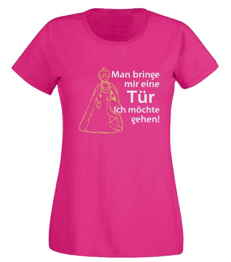 G-graphics T-Shirt Man bringe mir eine Tür, ich möchte gehen! Slim-fit Damen T-Shirt mit trendigem Frontprint von G-graphics