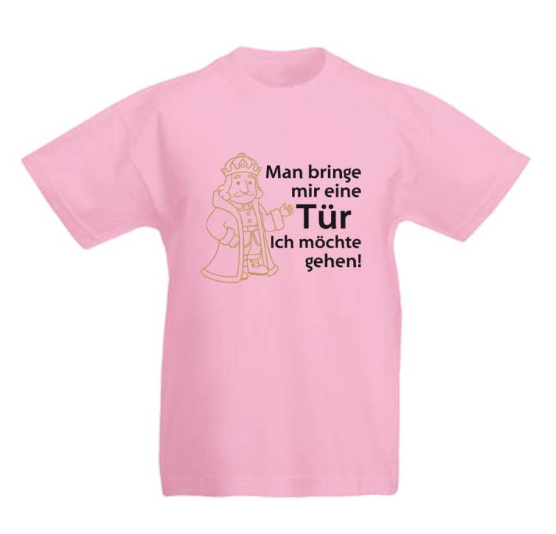 G-graphics T-Shirt Man bringe mir eine Tür - Ich möchte gehen! (König) Kinder T-Shirt mit Spruch / Statement von G-graphics