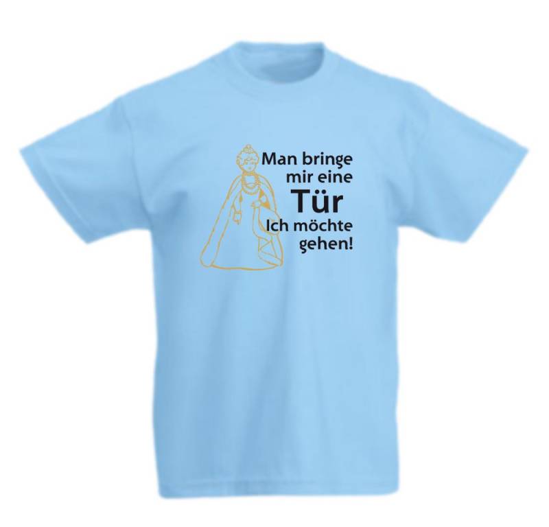 G-graphics T-Shirt Man bringe mir eine Tür - Ich möchte gehen! (Königin) Kinder T-Shirt mit Spruch / Statement von G-graphics