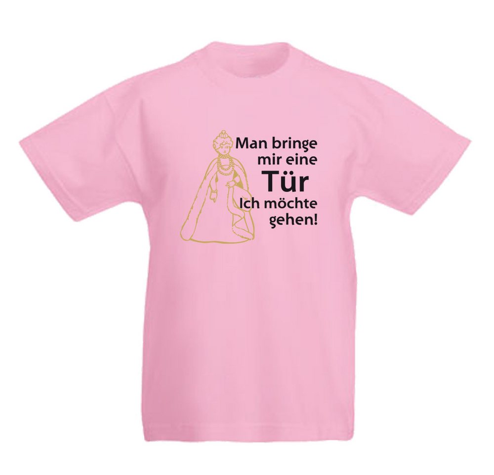 G-graphics T-Shirt Man bringe mir eine Tür - Ich möchte gehen! (Königin) Kinder T-Shirt mit Spruch / Statement von G-graphics