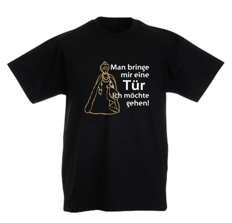 G-graphics T-Shirt Man bringe mir eine Tür - Ich möchte gehen! (Königin) Kinder T-Shirt mit Spruch / Statement von G-graphics