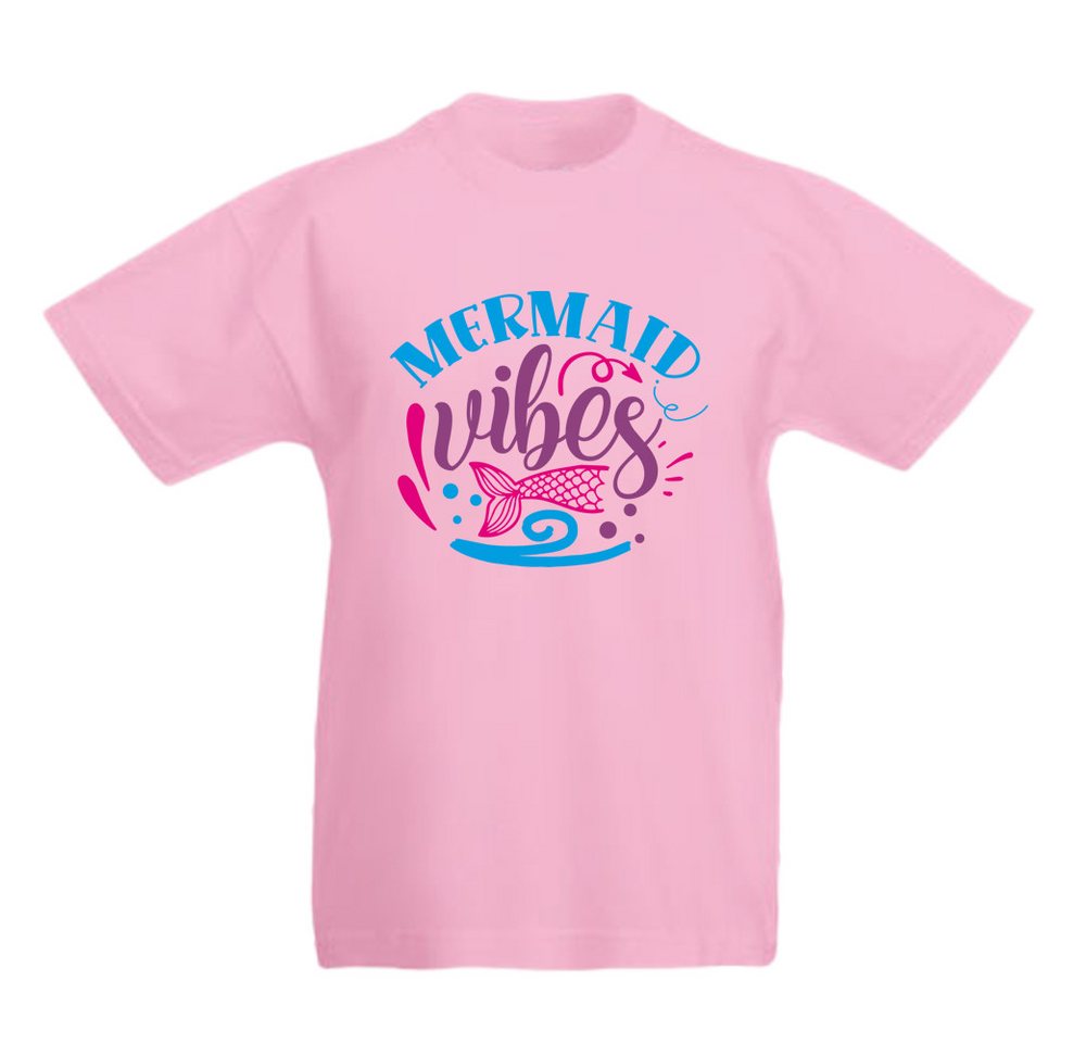 G-graphics T-Shirt Mermaid Vibes Kinder T-Shirt mit coolem Spruch als Frontprint von G-graphics