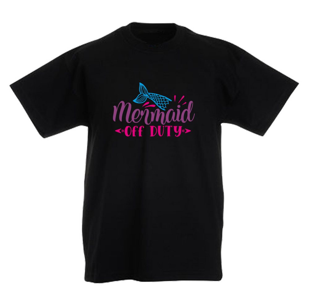 G-graphics T-Shirt Mermaid off duty Kinder T-Shirt mit coolem Spruch als Frontprint von G-graphics
