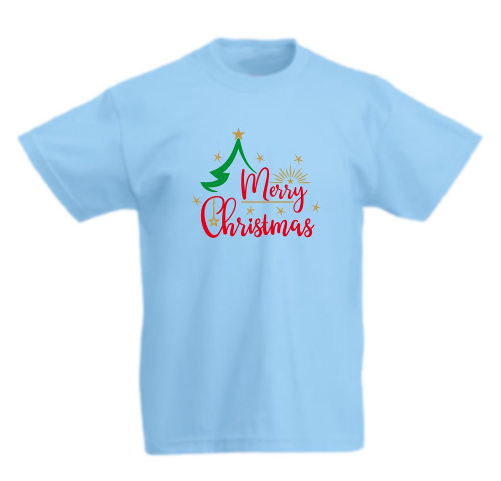 G-graphics T-Shirt Merry Christmas Kinder T-Shirt, mit Spruch / Print / Aufdruck / Weihnachtsmotiv von G-graphics