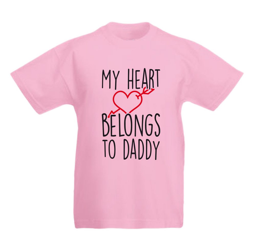 G-graphics T-Shirt My Heart belongs to daddy Kinder T-Shirt, mit Spruch / Sprüche / Print / Aufdruck von G-graphics