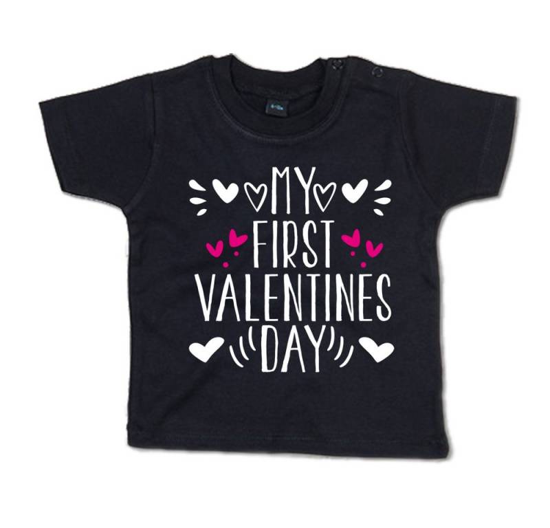 G-graphics T-Shirt My first Valentine´s Day Baby T-Shirt mit Spruch als Geschenk zum Valentinstag von G-graphics