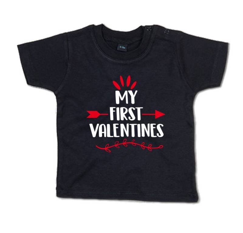 G-graphics T-Shirt My first Valentines Baby T-Shirt mit Spruch als Geschenk zum Valentinstag von G-graphics