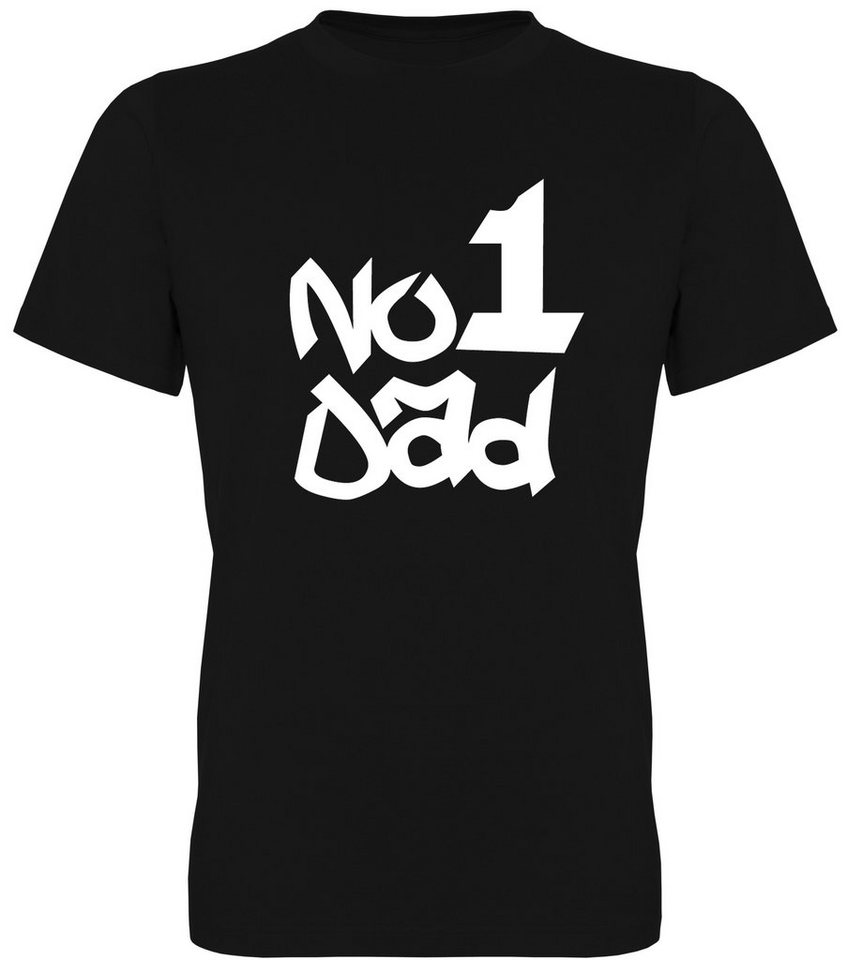 G-graphics T-Shirt No 1 Dad Herren T-Shirt mit Frontprint-Motiv für den besten Papa zum Vatertag von G-graphics
