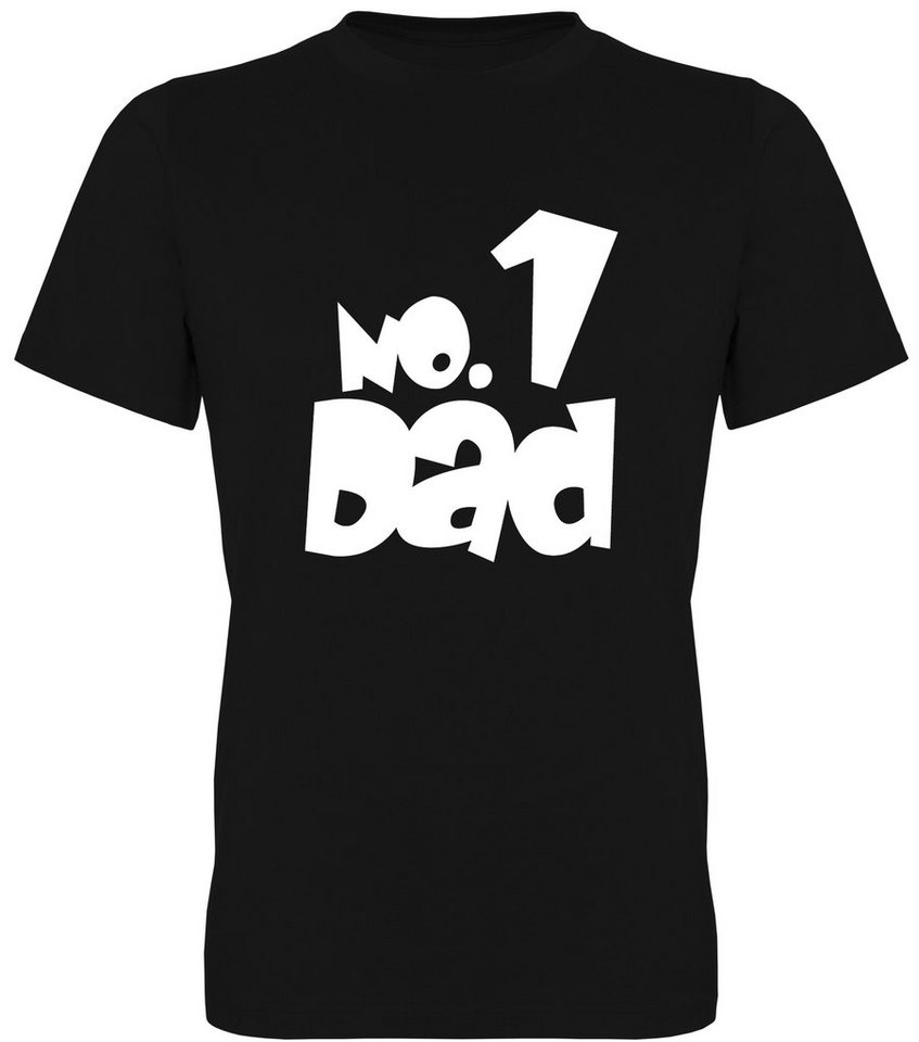 G-graphics T-Shirt No.1 Dad Herren T-Shirt mit Frontprint-Motiv für den besten Papa zum Vatertag von G-graphics
