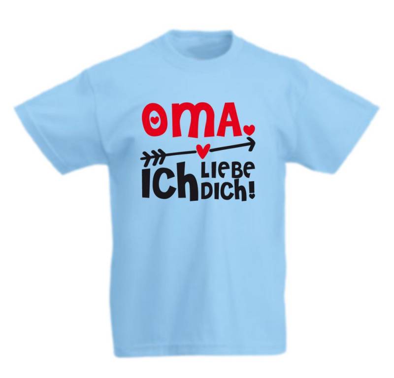 G-graphics T-Shirt Oma ich liebe Dich! Kinder T-Shirt mit coolem Spruch als Frontprint von G-graphics