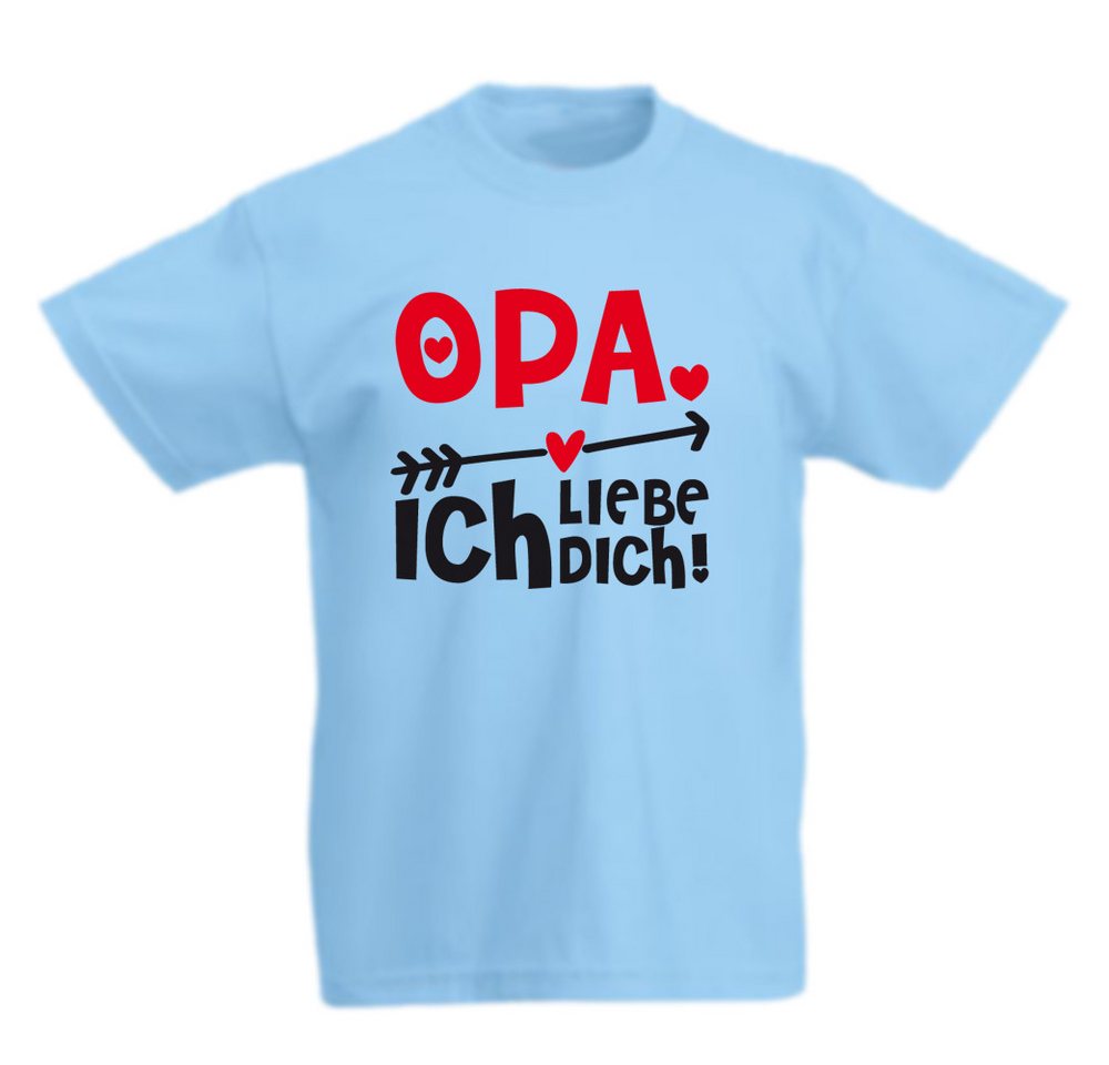 G-graphics T-Shirt Opa ich liebe Dich! Kinder T-Shirt mit coolem Spruch als Frontprint von G-graphics