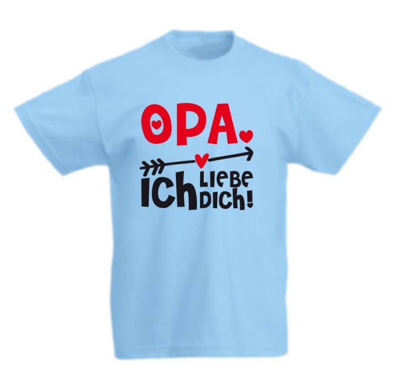 G-graphics T-Shirt Opa ich liebe Dich! Kinder T-Shirt mit coolem Spruch als Frontprint von G-graphics