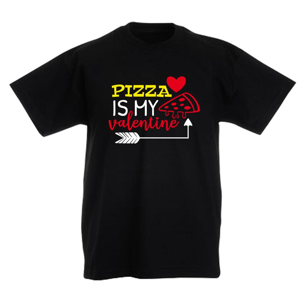 G-graphics T-Shirt Pizza is my Valentine Kinder T-Shirt, mit Spruch / Sprüche / Print / Aufdruck von G-graphics
