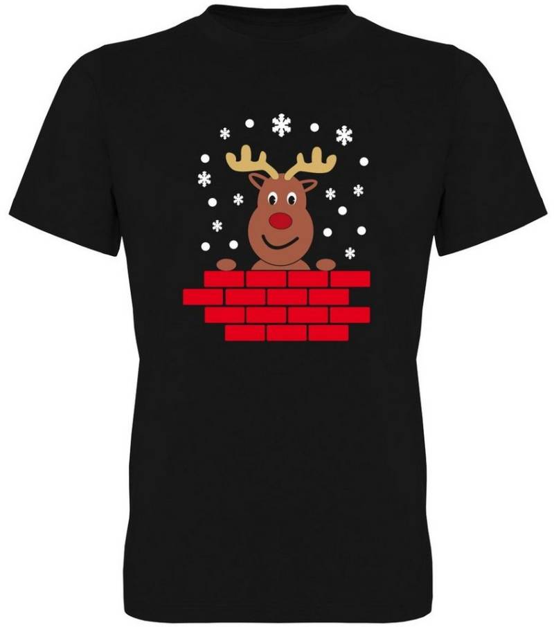 G-graphics T-Shirt Rudolph das Rentier Herren T-Shirt mit Winter- & Weihnachtsmotiv von G-graphics