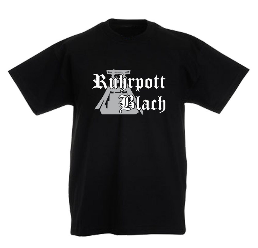 G-graphics T-Shirt Ruhrpott Blach Kinder T-Shirt mit coolem Ruhrgebiets-Motiv / Print von G-graphics