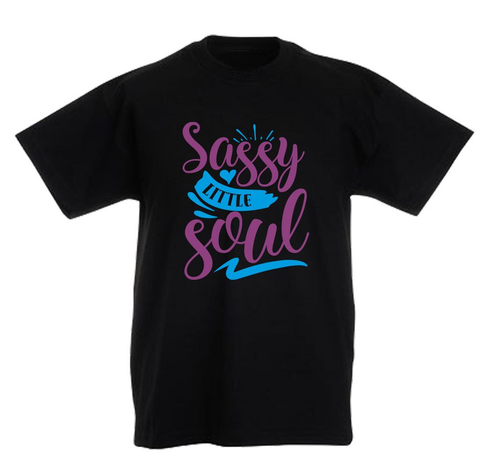G-graphics T-Shirt Sassy little soul Kinder T-Shirt mit coolem Spruch als Frontprint von G-graphics