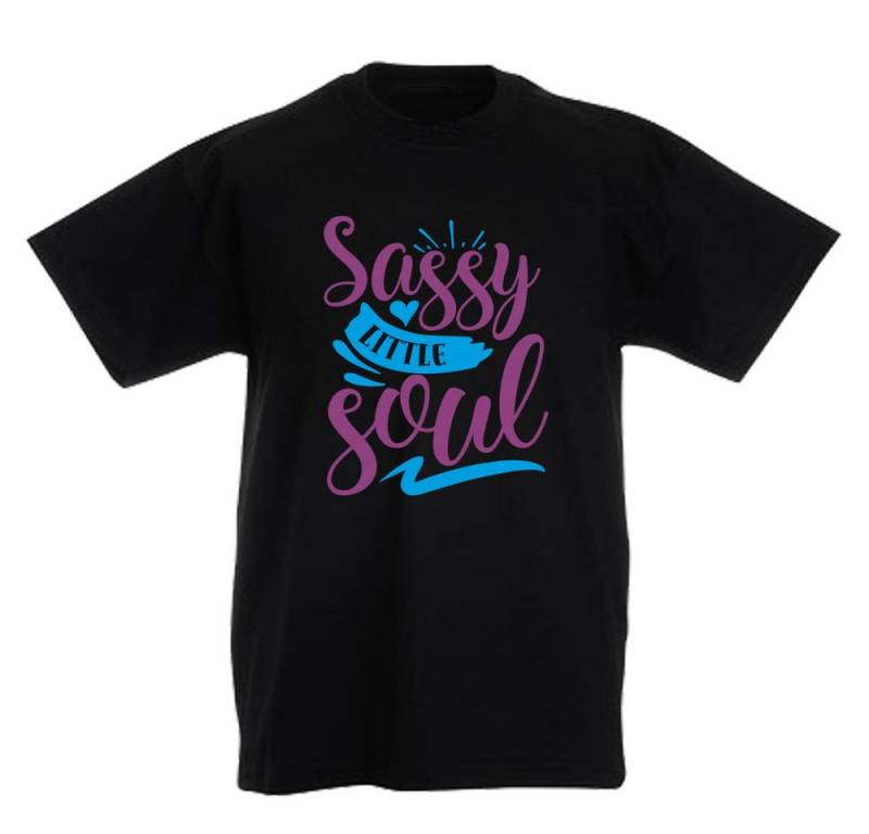 G-graphics T-Shirt Sassy little soul Kinder T-Shirt mit coolem Spruch als Frontprint von G-graphics