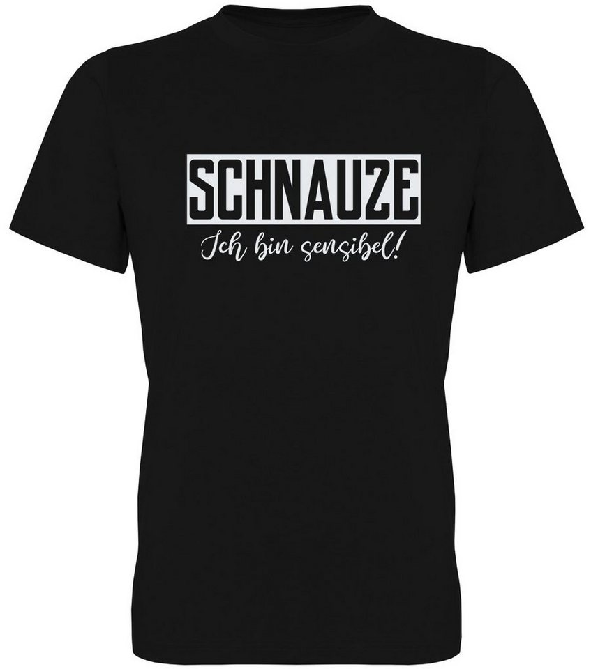 G-graphics T-Shirt Schnauze – Ich bin sensibel! Herren T-Shirt, mit trendigem Frontprint, Aufdruck auf der Vorderseite, Spruch/Sprüche/Print/Motiv, für jung & alt von G-graphics