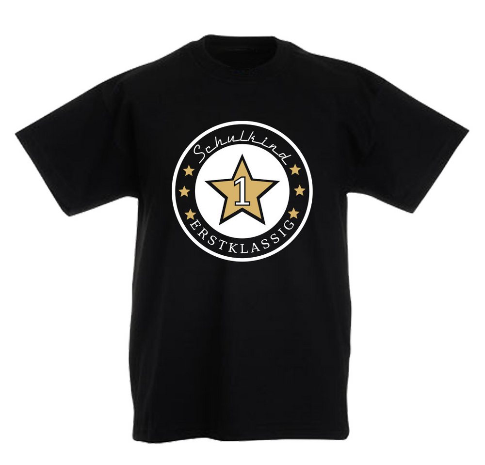 G-graphics T-Shirt Schulkind – 1 – Erstklassig Kinder T-Shirt mit Motiv zur Einschulung von G-graphics