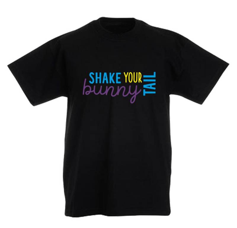G-graphics T-Shirt Shake your bunny tail Kinder T-Shirt, mit Spruch / Statement, zu Ostern von G-graphics