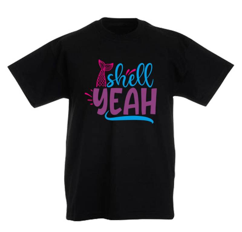 G-graphics T-Shirt Shell Yeah Kinder T-Shirt mit coolem Spruch als Frontprint von G-graphics