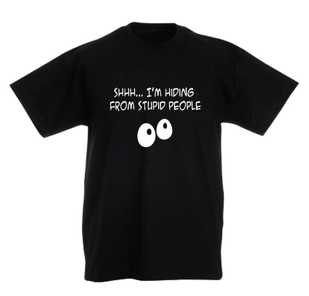 G-graphics T-Shirt Shhh... I´m hiding from stupid people Kinder T-Shirt, mit Spruch / Sprüche / Print / Aufdruck von G-graphics