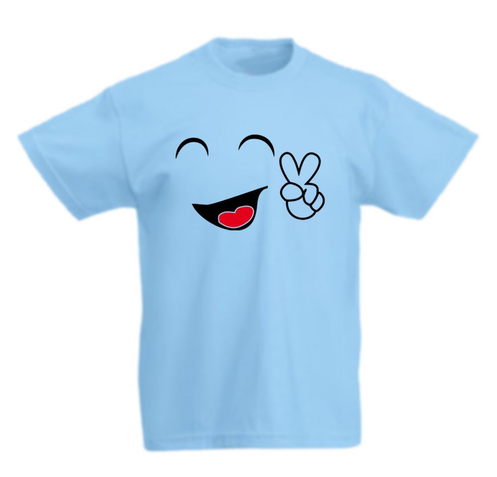 G-graphics T-Shirt Smiley Kinder T-Shirt mit coolem Motiv als Frontprint von G-graphics
