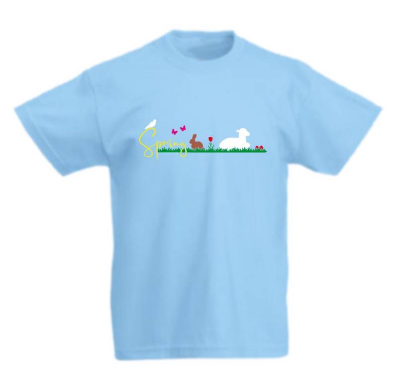 G-graphics T-Shirt Spring – Frühlingswiese Kinder T-Shirt mit Motiv für den Frühling & zu Ostern von G-graphics