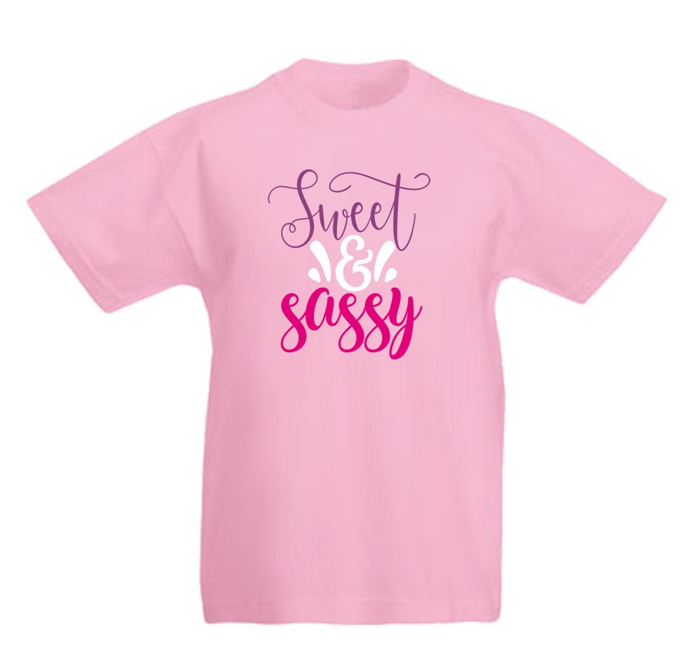 G-graphics T-Shirt Sweet and sassy Kinder T-Shirt mit coolem Spruch als Frontprint von G-graphics