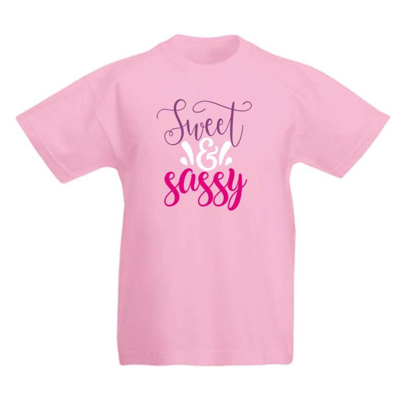 G-graphics T-Shirt Sweet and sassy Kinder T-Shirt mit coolem Spruch als Frontprint von G-graphics