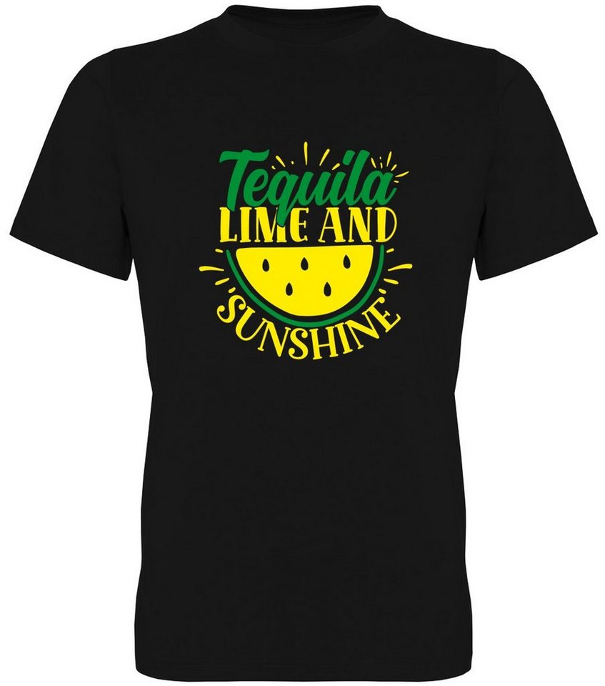 G-graphics T-Shirt Tequila, Lime and Sunshine Herren T-Shirt, mit trendigem Frontprint, Aufdruck auf der Vorderseite, Spruch/Sprüche/Print/Motiv, für jung & alt von G-graphics