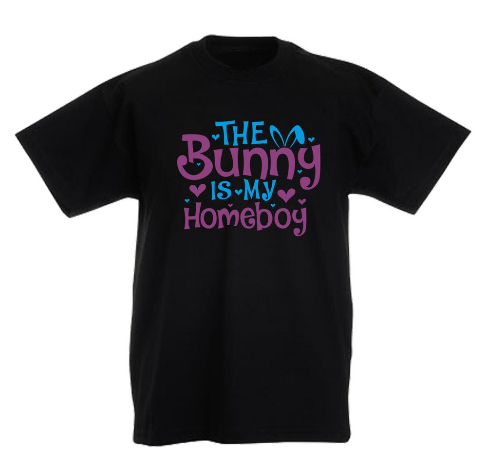 G-graphics T-Shirt The Bunny is my homeboy Kinder T-Shirt mit süßem Motiv-Print zu Ostern von G-graphics