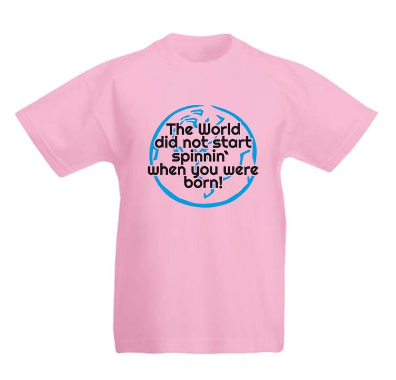 G-graphics T-Shirt The World did not start .spinnin` when you were born! Kinder T-Shirt mit Spruch / Statement G-graphics T-Shirt The World did not start .spinnin` when you were born! Kinder T-Shirt mit Spruch / Statement von G-graphics
