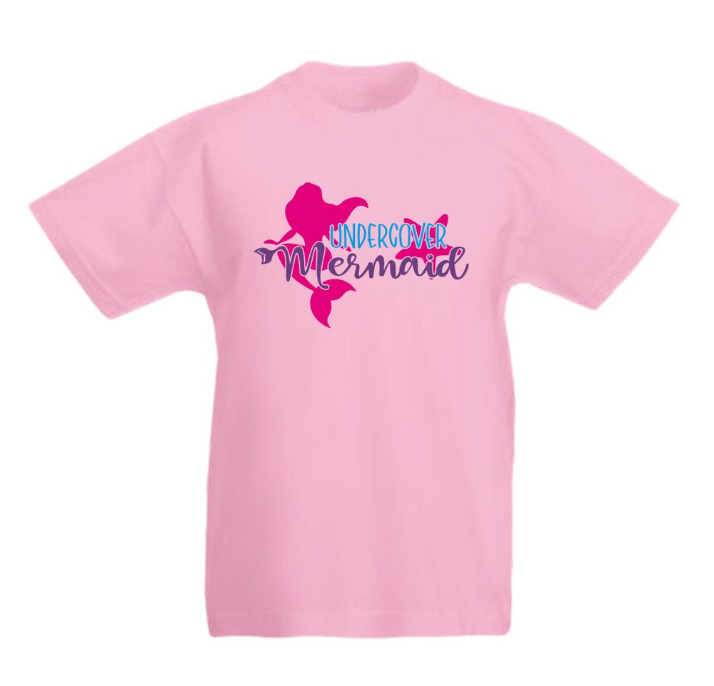 G-graphics T-Shirt Undercover mermaid Kinder T-Shirt mit coolem Spruch als Frontprint von G-graphics
