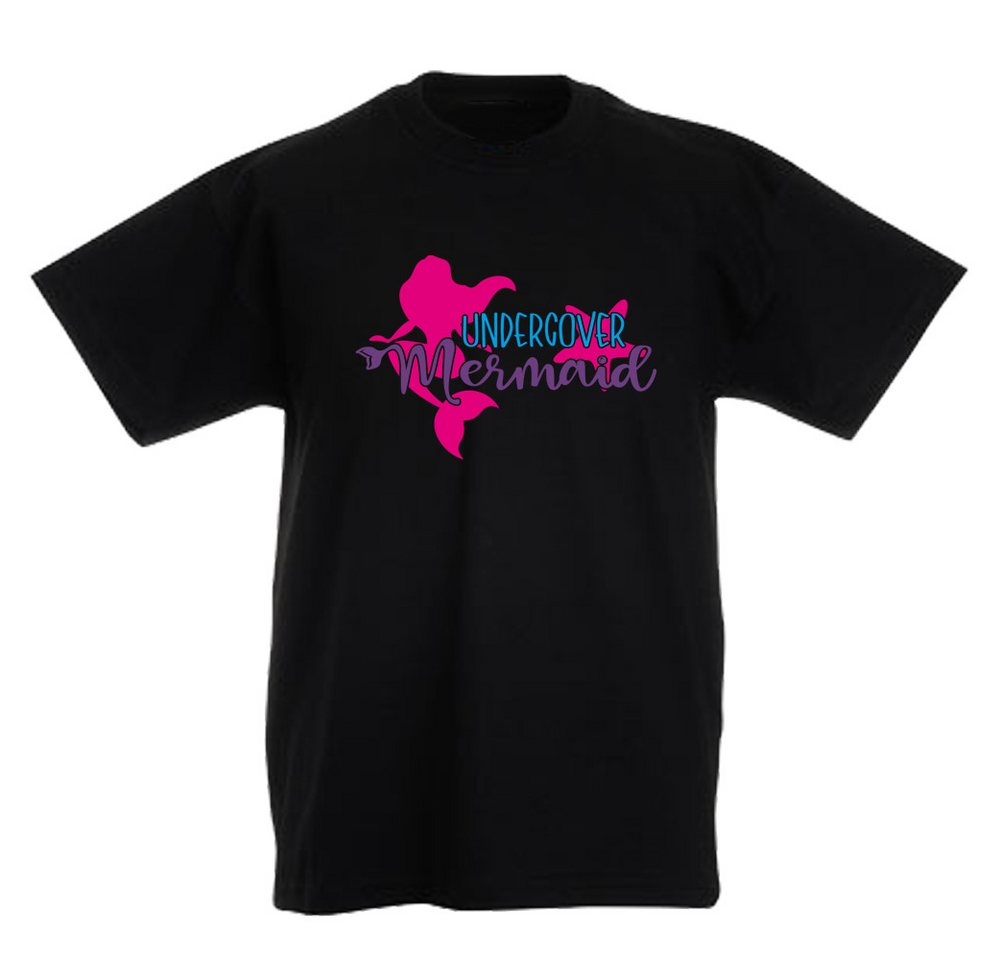 G-graphics T-Shirt Undercover mermaid Kinder T-Shirt mit coolem Spruch als Frontprint von G-graphics